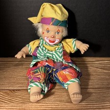 GiGo Palm Pal Bean Bag Mini Clown Doll Toy 8 Inch