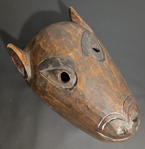 Maschera zoomorfa lupo rara - maschera,