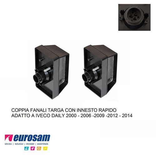 Coppia luce targa - luce,