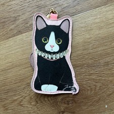 Jetoy smoking gatto piccolo cerniera portachiavi sacchetto gattino Kawaii carino vedi foto