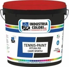 Pittura Rossa Campi Tennis Cemento 14 L Professionale Centri Sportivi Esterna