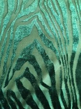 3mx1,66m con pelle zebrata verde tessuto/materiale velluto trasparente