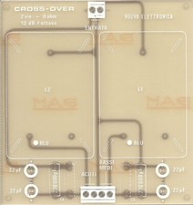 c.s. LX nE nuova ELETTRONICA Filtro Cross-Over 2 vie 8 ohm 12dB/ottava casse box