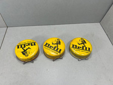 Lotto Scatole lucido da scarpe brill vintage fondo rosso giallo bianco