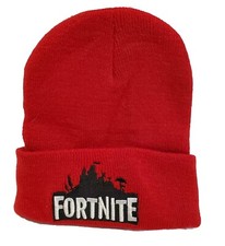 Fortnite Red Beanie Hat Knit