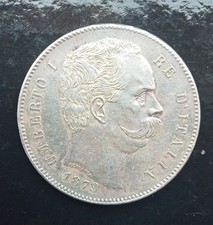 5 Lire Regno d’Italia 1879