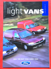 Brochure vendita FORD FURGONI LEGGERI 1998 - Fiesta 35 50 Corriere Escort 55 75 come nuova