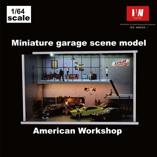 Diorama garage modello - 1:64,