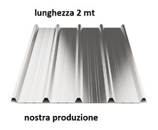 LAMIERA GRECATA Per COPERTURA 1010 MM Lunghezza 2000 MM ZINCATA