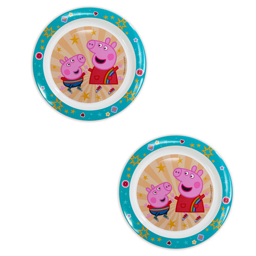 Set piatti bambini peppa - set, wutz