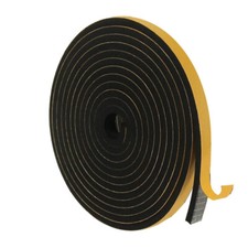 Guarnizione adesiva in schiuma 5 mm x 10 m spessore 1 mm