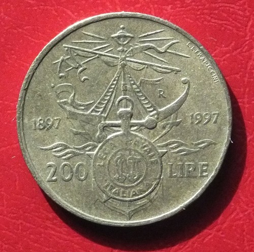 Italia 200 lire 1997 100 - 200, 100°