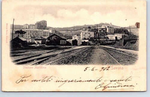 Cartolina italia stazione - cartolina,