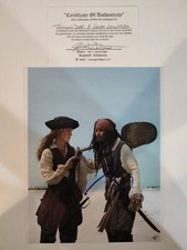 Foto firmata Keira Knightley Johnny Depp 8x10 foto foto autografata con certificato di autenticità