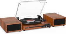 Udreamer Giradischi Con 2 Altoparlanti Stereo Giradischi Vintage Bluetooth FE001
