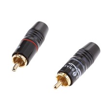 2X Connettore AV RCA In Rame