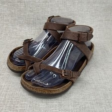 Birkenstock Yara sandali donna 6 pelle marrone cinturino alla caviglia minimalista boho