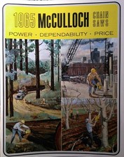 McCulloch 1965 Colore Vendita Brochure Catalogo Motosega Manuale MAC 15 940 35A