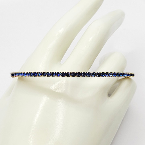 Bracciale elegante vetro blu