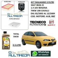 TAGLIANDO 3 FILTRI OLIO TOTAL