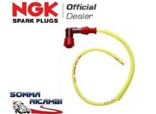KIT CAVO CANDELA AL SILICONE + PIPETTA ORIGINALE NGK MOTO SCOOTER N09056 LY11