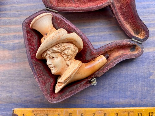 Pipe ancienne visage femme - pipe,