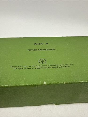 Wisc wechsler 1971 - 1971, test