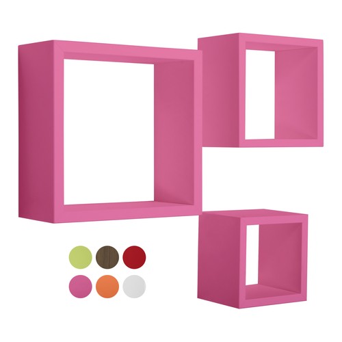 Mensole cubo parete set - da,