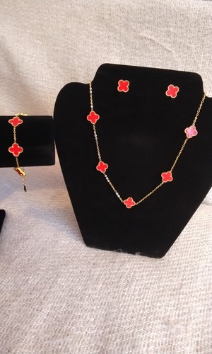Set gioielli stile corniola - -,