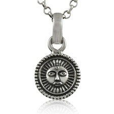 Ciondolo sole argento sterling - ciondolo,