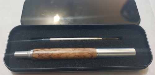 Penna sfera artigianale legno - penna,