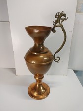 Anfora Grande In Rame Mecap Made In Belgium Con Maniglia In Ottone H 49cm