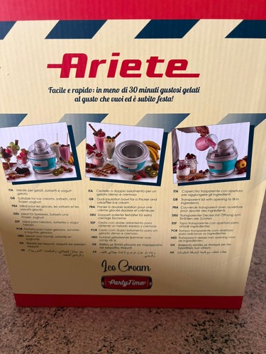 Ariete ice cream maker - ice,