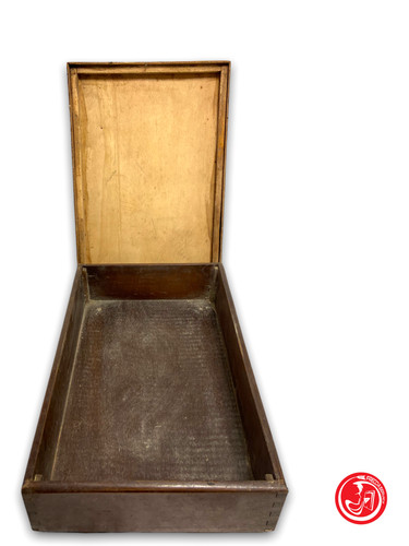 Antica scatola legno con - legno,