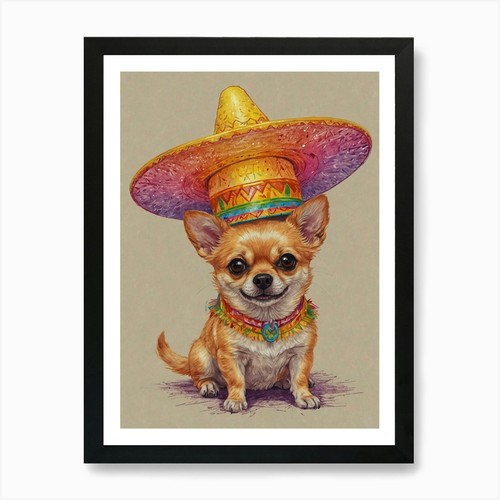 Chihuahua con sombrero - chihuahua,