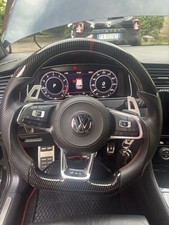 VOLANTE SPORTIVO TAGLIATO VW Golf 7/7.5 GTI GTD GTE R VW POLO GTI PELLE/CARBONIO