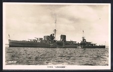 Cartolina nave da guerra HMS