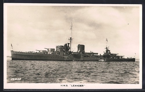 Nave guerra hms leander - ak,