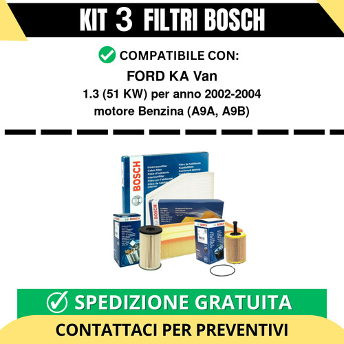 Kit bosch filtri tagliando - kit,