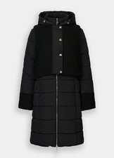 Piumino lungo giacca cappuccio LIU JO donna TF5017  T9805 nero a3573