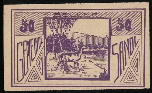 Notgeld sandl 1920 heller - notgeld, 1920,
