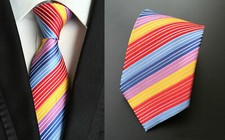 Cravatta Multi Blu Giallo