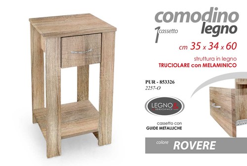 Comodino moderno cassettiera - comodino,