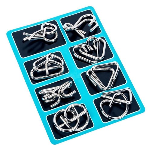 8pcs metallo puzzle filo - puzzle,