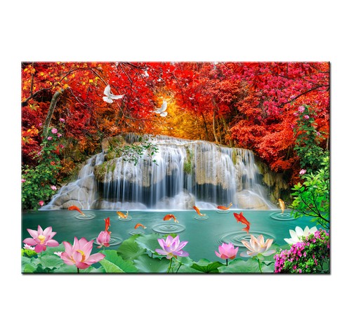 Cascata paesaggio fiore - paesaggio,
