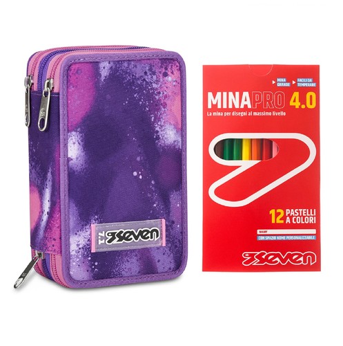 Seven astuccio scuola zip - 3,