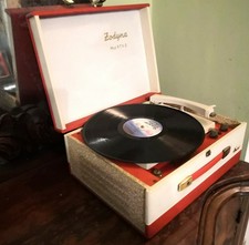 Fonovaligia giradischi valvolare LESA  Zodyna RTV-2. anni '60. Funzionante.