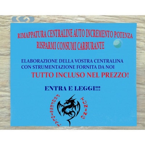 Rimappatura centralina - rimappatura, +