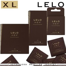 Lelo HEX Condoms Respect XL Preservativi Rivoluzionari Sottili Nuova Concezione