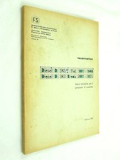 FERROVIE DELLO STATO FS TRENO LOCOMOTIVE DIESEL D 343 FIAT BREDA MANUALE 1974